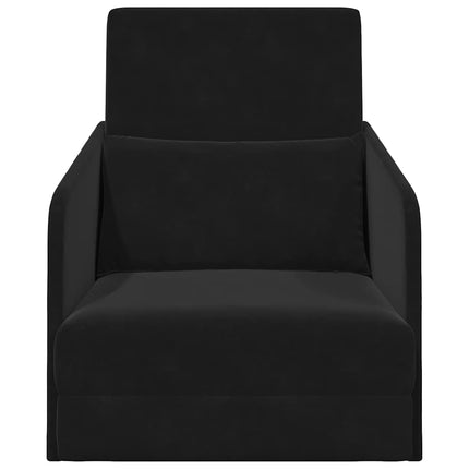 Sovesofa Sort 65 x 80 x 83 cm Fløjl