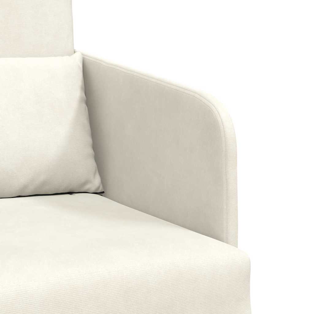 Sovesofa Creme 65 x 80 x 83 cm Fløjl