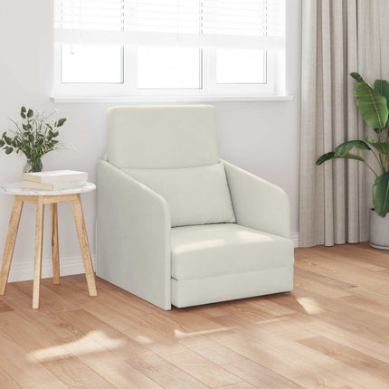 Sovesofa Creme 65 x 80 x 83 cm Fløjl