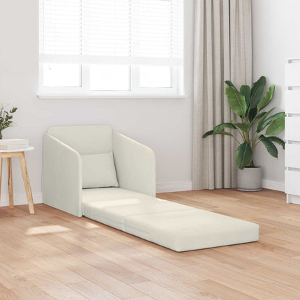Sovesofa Creme 65 x 80 x 83 cm Fløjl