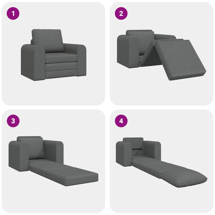 Sovesofa Mørkegrå 98 x 71 x 83 cm Stof