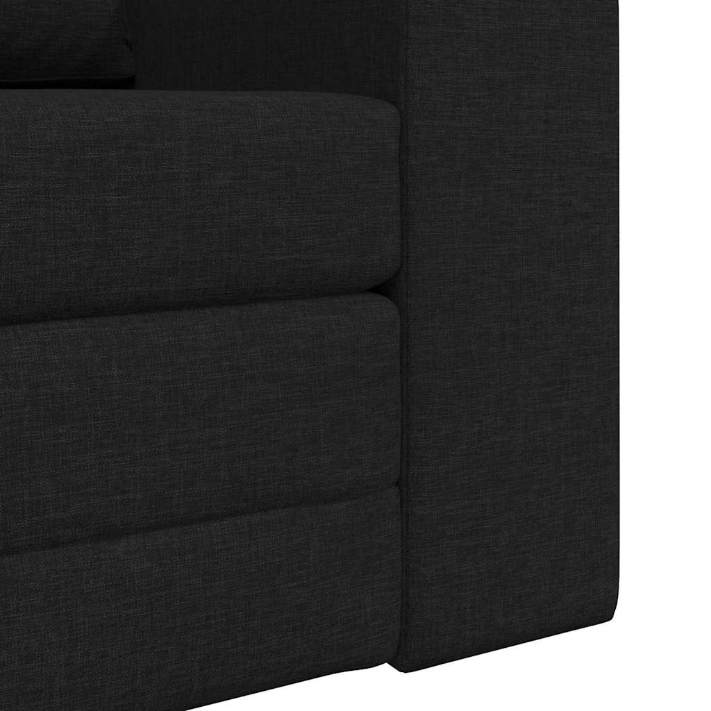 Sovesofa Sort 98 x 71 x 83 cm Fløjl