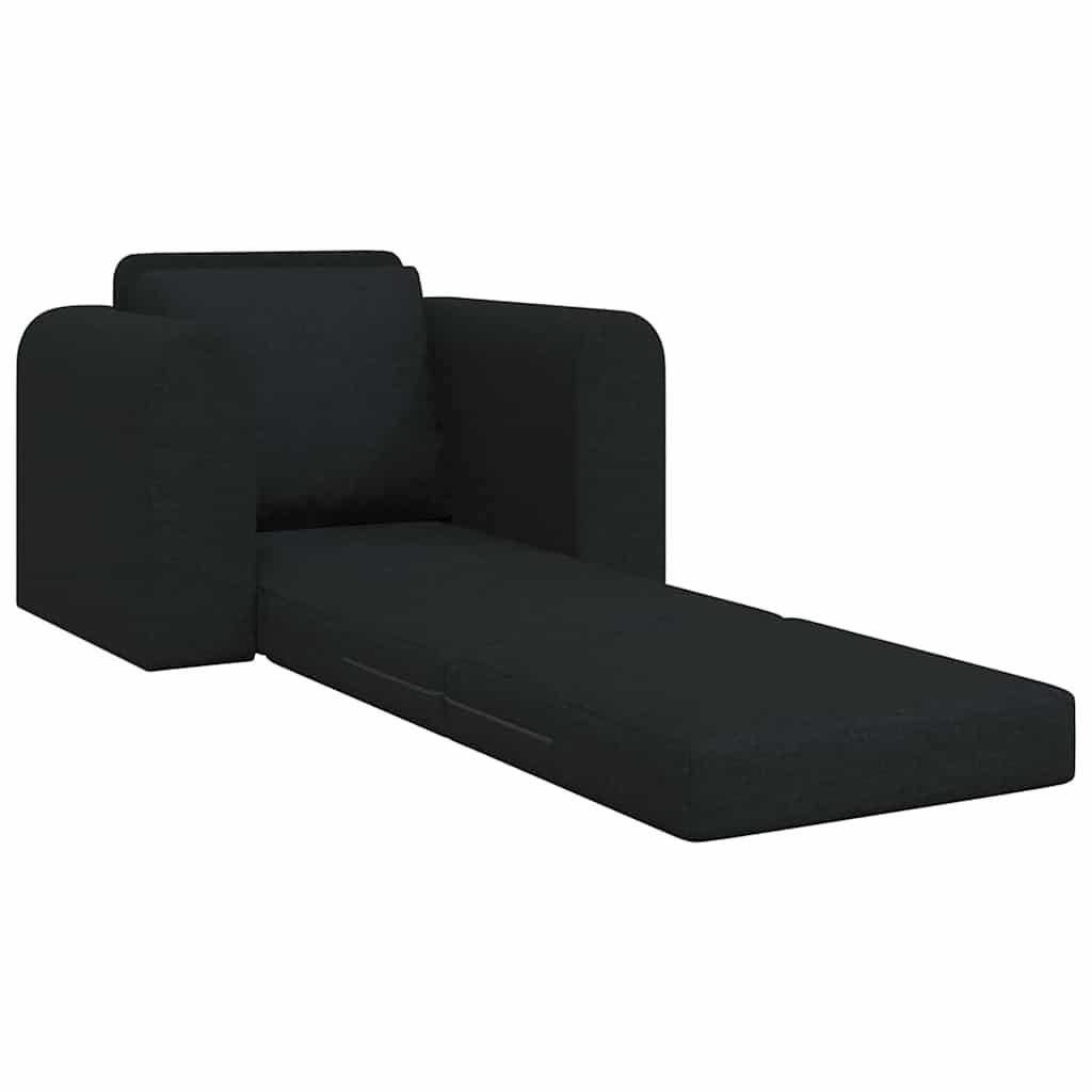 Sovesofa Sort 98 x 71 x 83 cm Fløjl