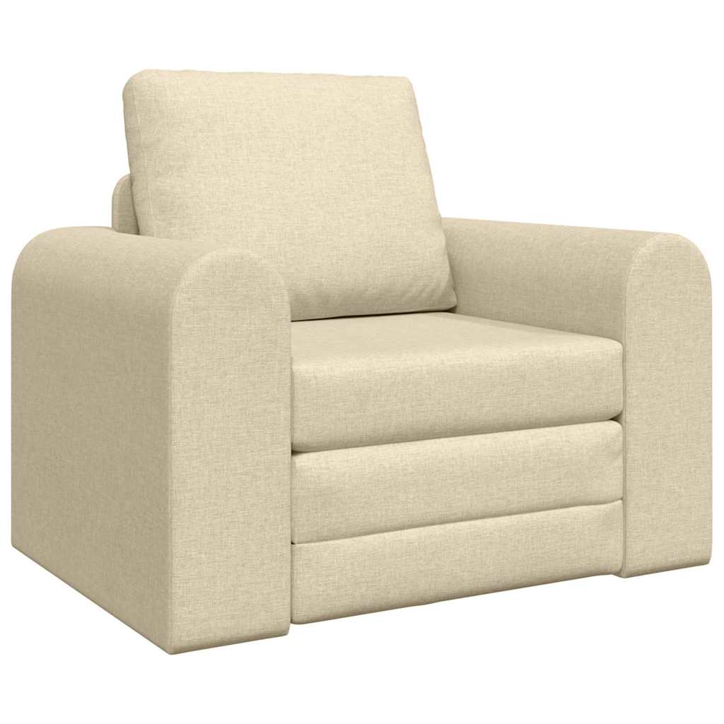 Sovesofa Creme 98 x 71 x 83 cm Fløjl