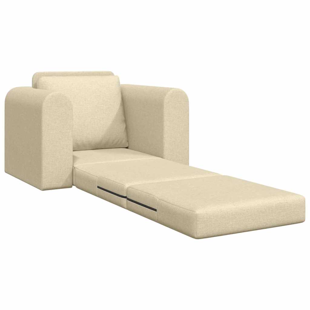 Sovesofa Creme 98 x 71 x 83 cm Fløjl