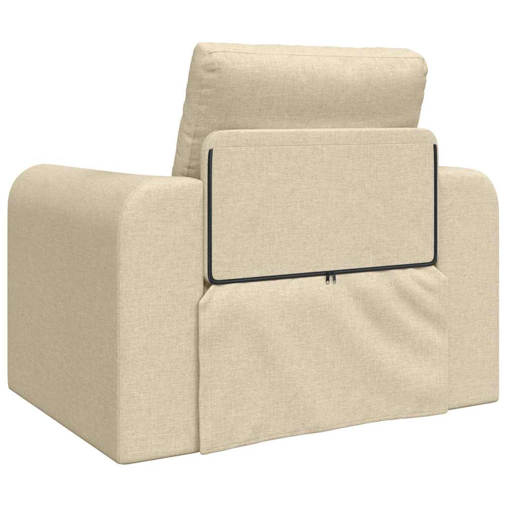 Sovesofa Creme 98 x 71 x 83 cm Fløjl