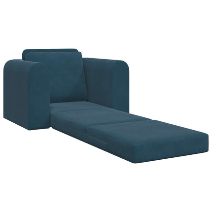 Sovesofa Blå 98 x 71 x 83 cm Fløjl