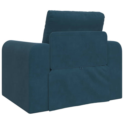 Sovesofa Blå 98 x 71 x 83 cm Fløjl