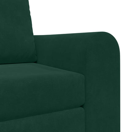 Sovesofa Mørkegrøn 98 x 71 x 83 cm Fløjl