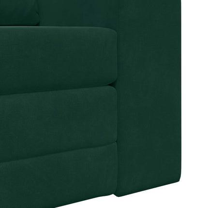 Sovesofa Mørkegrøn 98 x 71 x 83 cm Fløjl