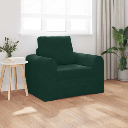 Sovesofa Mørkegrøn 98 x 71 x 83 cm Fløjl