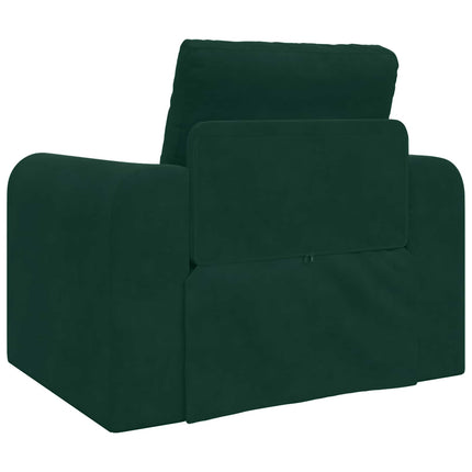 Sovesofa Mørkegrøn 98 x 71 x 83 cm Fløjl