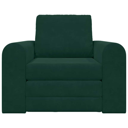 Sovesofa Mørkegrøn 98 x 71 x 83 cm Fløjl