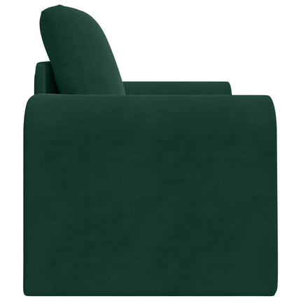 Sovesofa Mørkegrøn 98 x 71 x 83 cm Fløjl