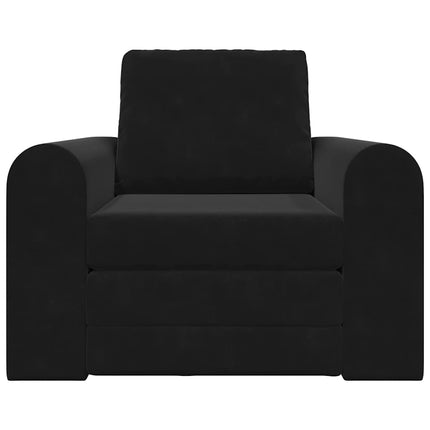 Sovesofa Sort 98 x 71 x 83 cm Fløjl