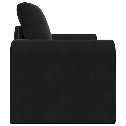 Sovesofa Sort 98 x 71 x 83 cm Fløjl