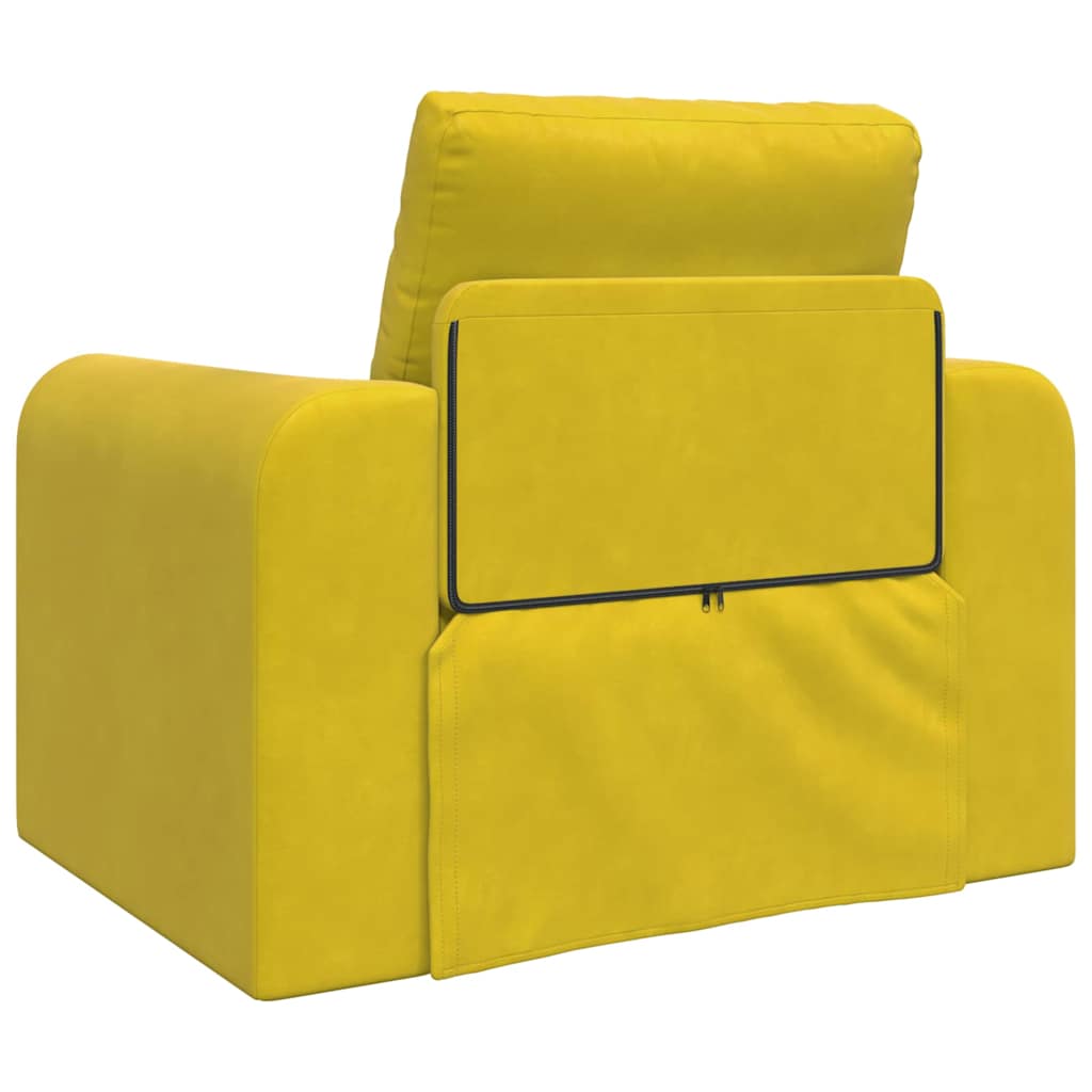 Sovesofa Gul 98 x 71 x 83 cm Fløjl