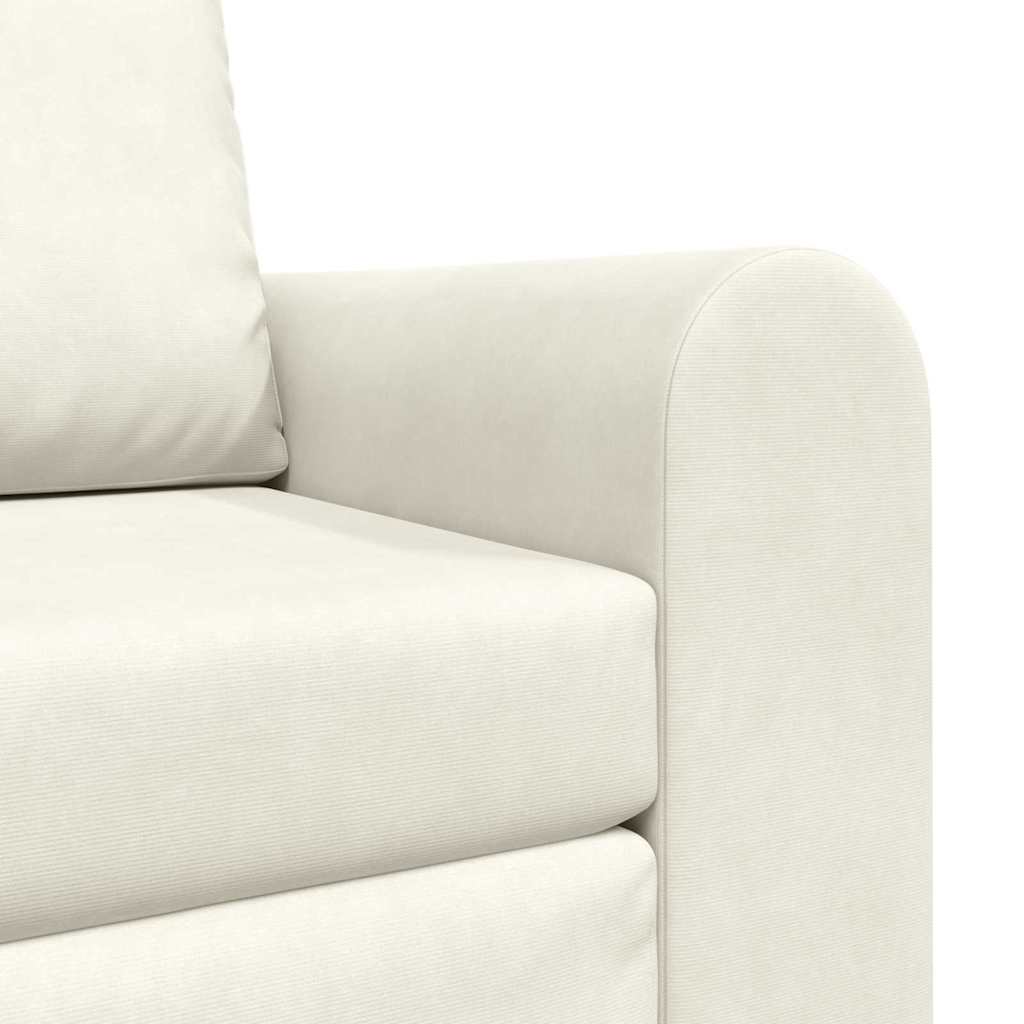 Sovesofa Creme 98 x 71 x 83 cm Fløjl