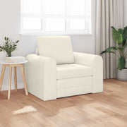 Sovesofa Creme 98 x 71 x 83 cm Fløjl