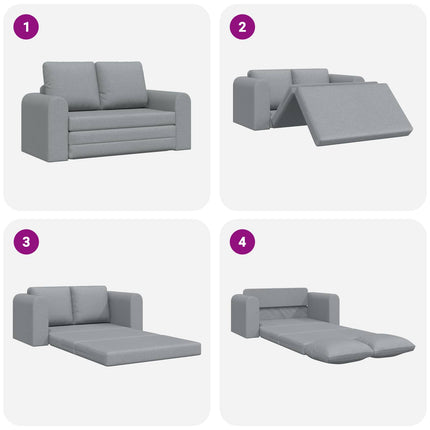 Sovesofa 60cm Lysegrå Stof