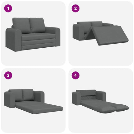 Sovesofa 60cm Mørkegrå Stof