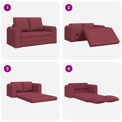 Sovesofa 60cm Vinrød Stof