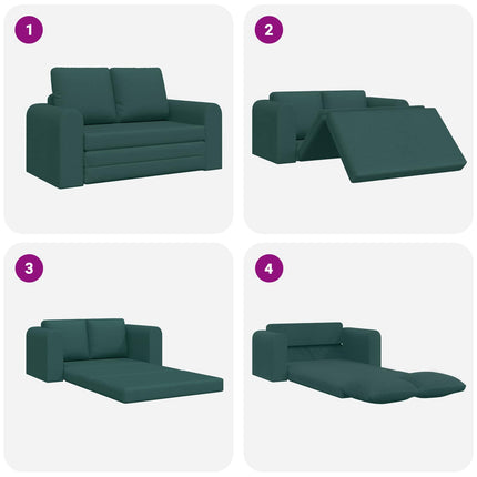 Sovesofa 60cm Mørkegrøn Stof