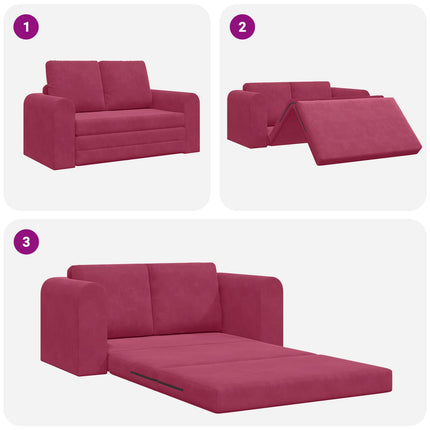 Sovesofa Vinrød 148 x 71 x 83 cm Fløjl