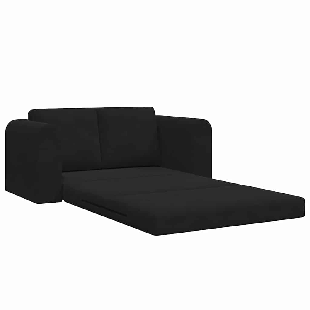 Sovesofa Sort 148 x 71 x 83 cm Fløjl
