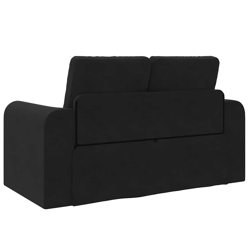 Sovesofa Sort 148 x 71 x 83 cm Fløjl