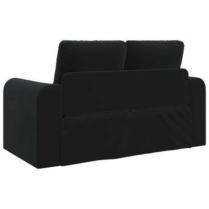 Sovesofa Sort 148 x 71 x 83 cm Fløjl