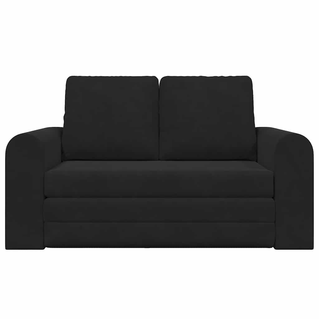 Sovesofa Sort 148 x 71 x 83 cm Fløjl