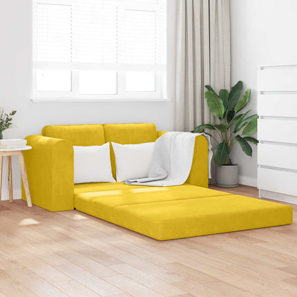 Sovesofa Gul 148 x 71 x 83 cm Fløjl