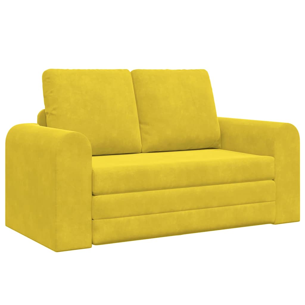 Sovesofa Gul 148 x 71 x 83 cm Fløjl