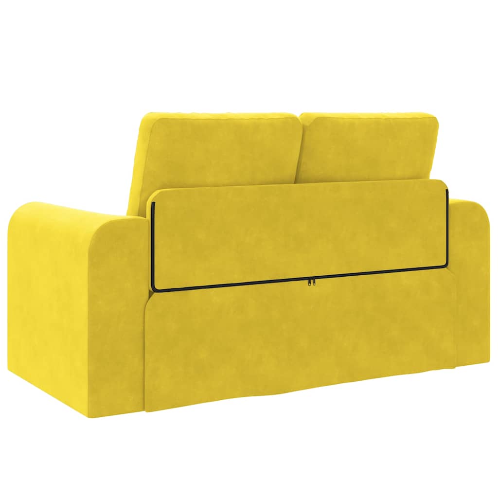 Sovesofa Gul 148 x 71 x 83 cm Fløjl