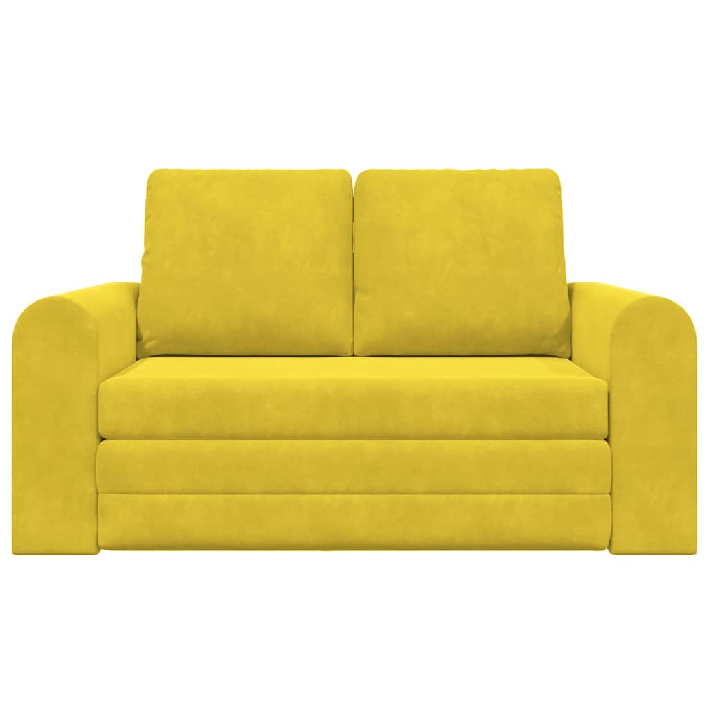 Sovesofa Gul 148 x 71 x 83 cm Fløjl