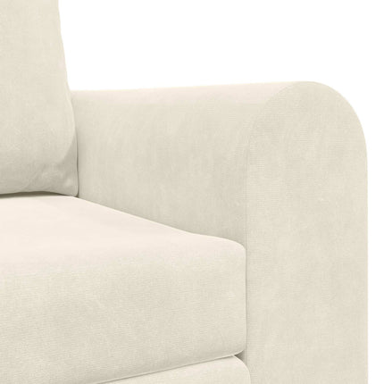 Sovesofa Creme 148 x 71 x 83 cm Fløjl