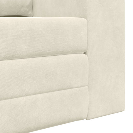 Sovesofa Creme 148 x 71 x 83 cm Fløjl