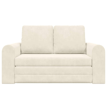 Sovesofa Creme 148 x 71 x 83 cm Fløjl