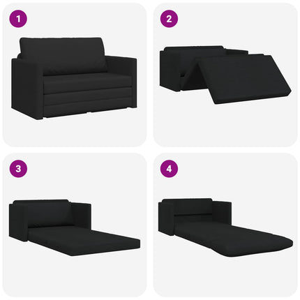 Sovesofa 110cm Sort Stof