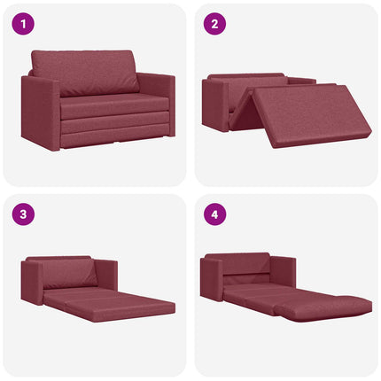 Sovesofa 110cm Vinrød Stof