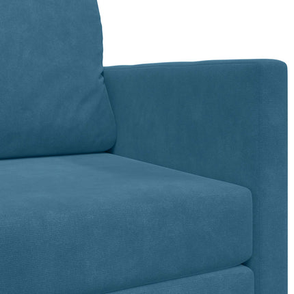 Sovesofa Blå 124 x 71 x 78 cm Fløjl