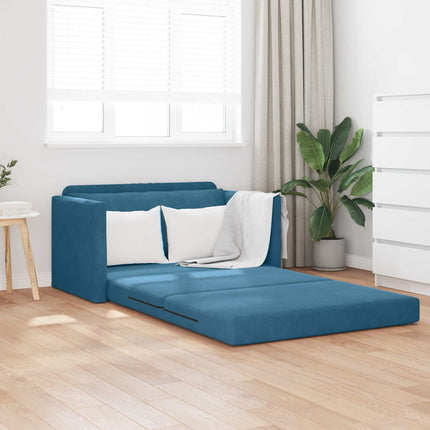 Sovesofa Blå 124 x 71 x 78 cm Fløjl