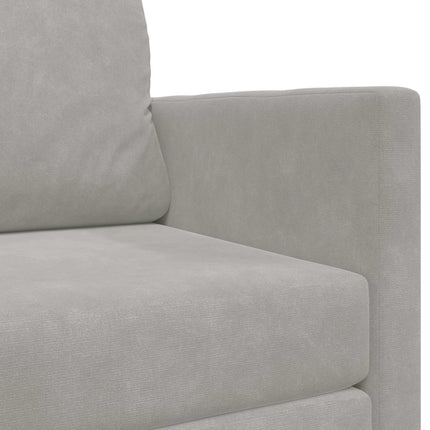 Sovesofa Lysegrå 124 x 71 x 78 cm Fløjl