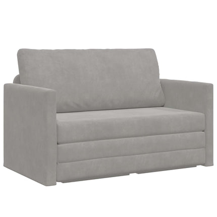 Sovesofa Lysegrå 124 x 71 x 78 cm Fløjl