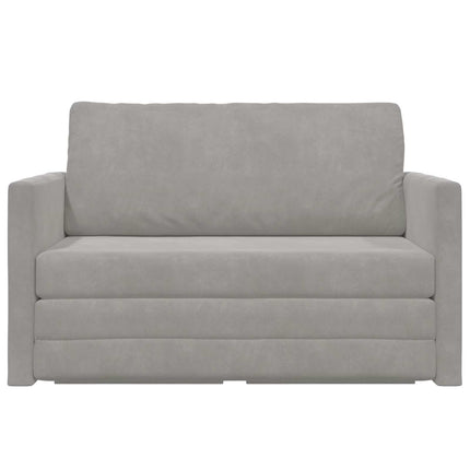 Sovesofa Lysegrå 124 x 71 x 78 cm Fløjl