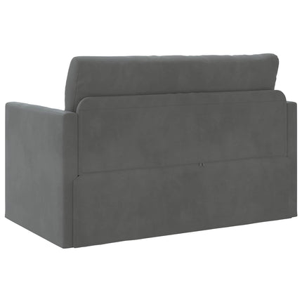 Sovesofa Mørkegrå 124 x 71 x 78 cm Fløjl