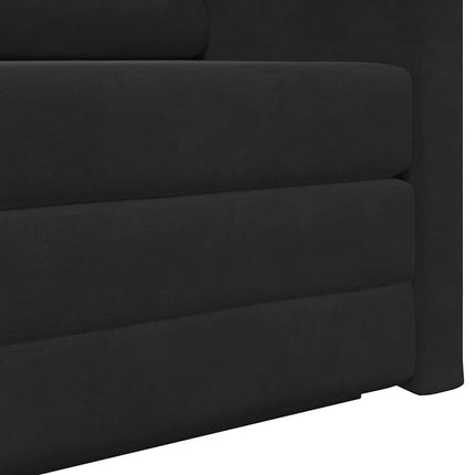 Sovesofa Sort 124 x 71 x 78 cm Fløjl