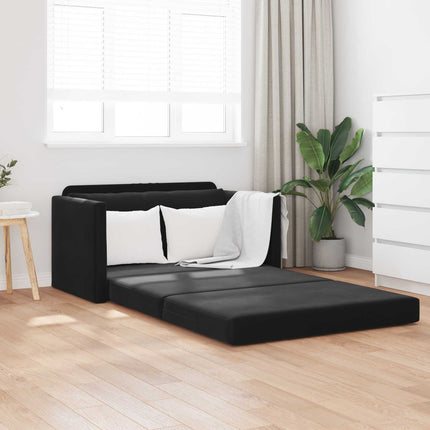 Sovesofa Sort 124 x 71 x 78 cm Fløjl