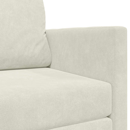 Sovesofa Creme 124 x 71 x 78 cm Fløjl
